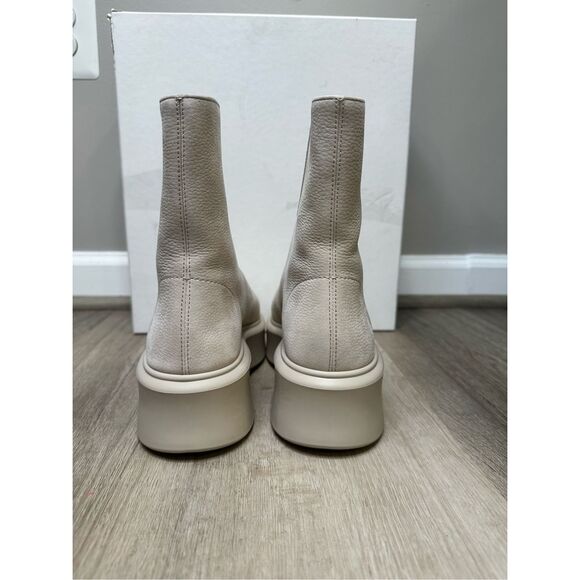 The ROW Grained Nubuck Leather Zippered Platform Combat Boots Beige Size 37 $149 - Picture 7 of 12